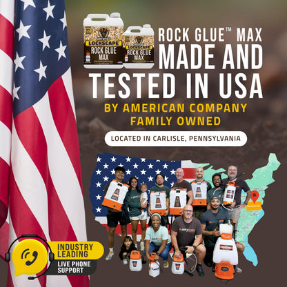 Petra Max Rock Glue for Landscaping, 32 Ounce - Ground Coverage & Pet Safe Mulch Glue for Rocks - Lockdown Gravel/Pebbles/Stones - Sticky Clear Gravel Binder & Decomposed Granite Stabilizer (50 Sq Ft)