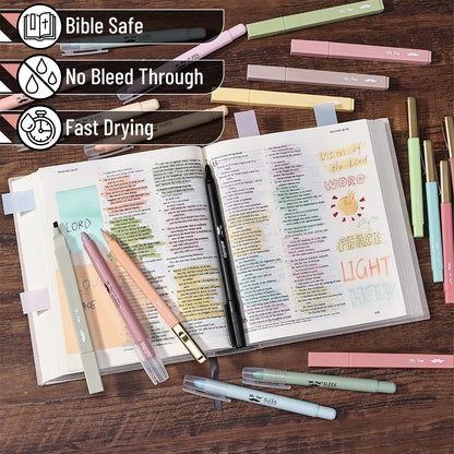 Mr. Pen- Bible Journaling Kit for Women, Bible Highlighters and Pens No Bleed, Pencil Case, Fineliner, Prayer Cards, Tabs, Magnetic Bookmarks, Transparent Sticky Notes, Mothers Day Gift