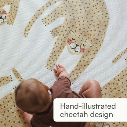Lillefolk Reversible Baby Play Mat – Large 6.9ft x 4.6ft Foam Floor Mat for Babies & Toddlers – Stylish Non-Toxic Crawling Mat, Tummy Time Mat & Playroom Rug