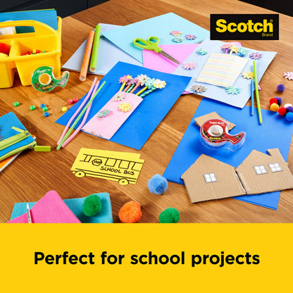 Scotch and Post-it Brand Office Essentials Kit, Business and Teacher Supplies Set with Post-it Super Sticky Notes, Scotch Super Hold Tape, Scotch Magic Tape, Post-it Flags, Sharp Scissors for Office