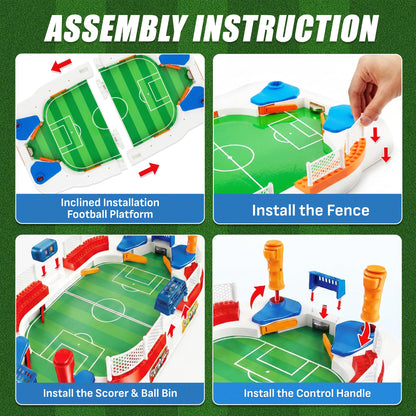 SMILESSKIDDO Soccer Board Games for Kids, Mini Foosball Table Toys for 3 4 5 6 7 8-12 Year Old Kids, Interactive Soccer Toys Indoor Home Party - Gift for Boys Girls Birthday Holiday
