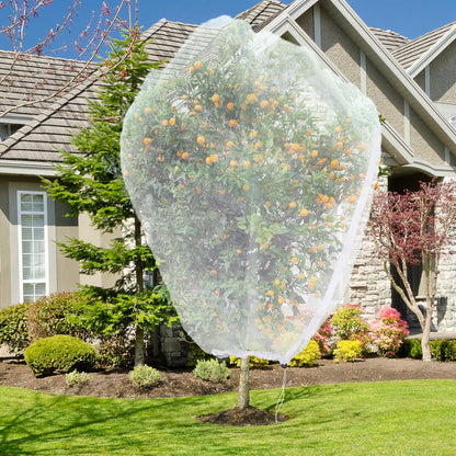 2PCS Large Fruit Tree Netting with Drawstring and Zipper, 8 * 8FT Garden Netting for Garden Protection, Insect Bird Netting for Fruit Trees, Protection from Anti Birds, Bugs,Cicadas, Insects