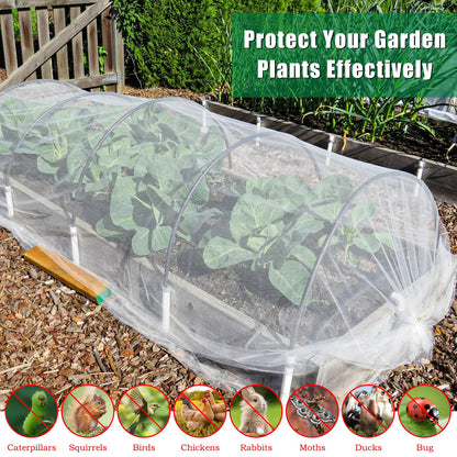 10 X 33 FT Garden Mesh Netting Pest Barrier for Raised Beds, Fruit Tree Netting for Cicadas, Bird Insect Nettings for Gardening, Blueberry Bush Strawberry Nettings Cover for Garden Protection