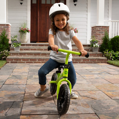 TOMY John Deere Toddler Balance Bike – 10" Girls' and Boys' Bike — Sturdy and Lightweight Kid's Bike - Toddler Bike with Adjustable Handle Bars and Seat - Green - Ages 2 Years and Up