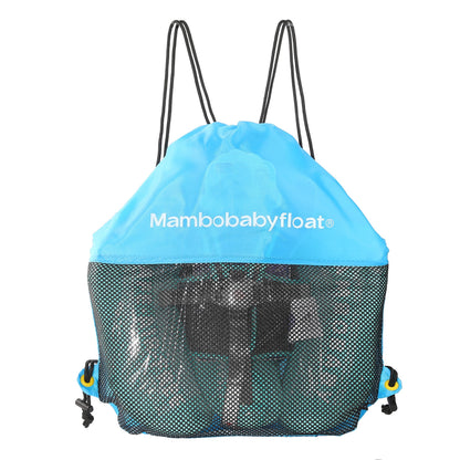AnjeeIOT Mambobaby Float with Canopy Baby Float Non-Inflatable Baby Pool Float Solid Swimming Float Upgraded Add Tail Never Flip Over for Infant 3-24 Months, Rainbow Pink