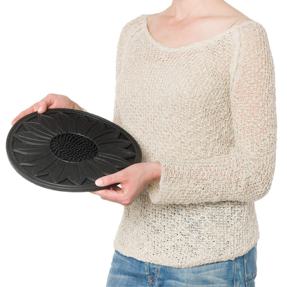 HF by LT Rubber Tree Garden Stepping Stone, 11-3/4 inches, Black, Set of 3