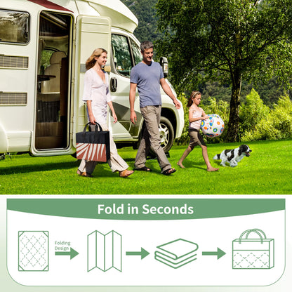 GENIMO Outdoor Rug 8' x 10' Waterproof for Patios Clearance, Reversible Plastic Straw Camping Carpet, Large Area Rugs Mats for RV, Picnic, Backyard, Deck, Balcony, Porch, Beach, Brick&Red
