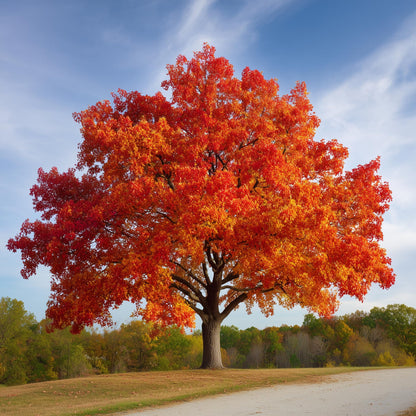 Northern Red Oak Tree - 30" Tall Live Plant - Fast Growing Shade Tree - Quercus rubra