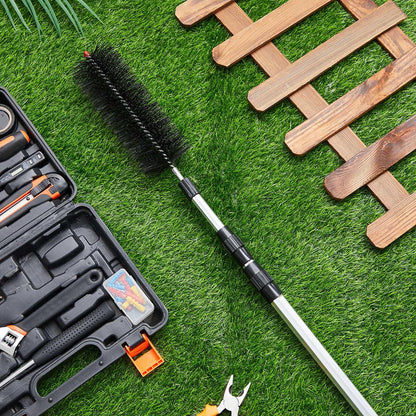 LemonRoad 2 Pack Water Garden Koi Fish Pond Cleaning Brush with 70 Telescopic Pole, Scrubbing Brush for Routine Water Garden Koi Fish Pond Maintenance, Cleaning