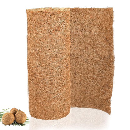 Natural Coco Liner Roll-31.5x78.7 Inch Coconut Coir Liner Sheets Coco Mat for DIY Flower Basket Liner Pet Pad Reptile Carpet Moss Pole