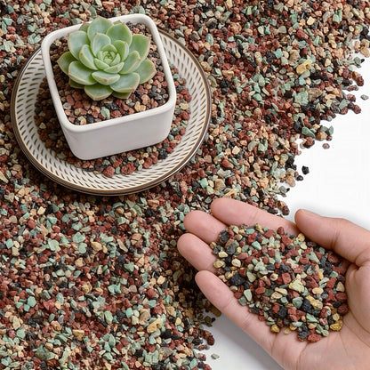 18lb Mix Lava Rocks for Plants 1/8" Horticultural Pumice for Plants, Succulent Cactus Soil Potting Mix - Horticultural Sand Aquarium Gravel Drainage Rocks for Potted Plant, Bonsai Soil, Top Dressing