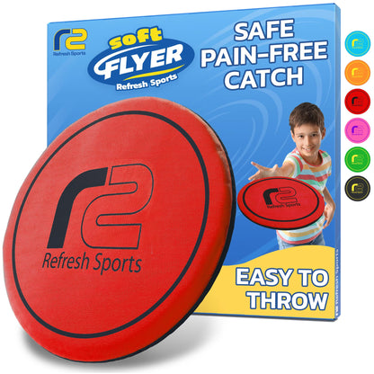 Soft Flying Disc for Kids: Easy To Use Beach Disc - Durable Design Floats On Water! Beach Toys, Pool Toys & Frisbbee for Adults Outdoor Fun Pool Toy - Boy Gifts & Girls Ages 5 6 7 8 9 10 11 12 13 14