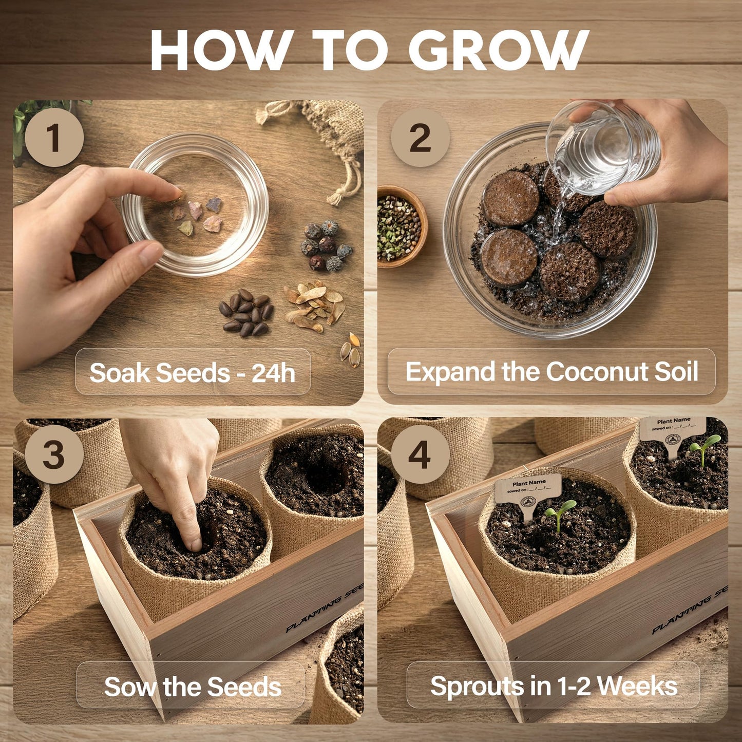Bonsai Tree Kit for Beginners – 5X Unique Japanese Bonzai Trees | Complete Indoor Bonsai Starter Kit for Growing Bonsai Plants with Tools & Planters – DIY Gardening Gifts for Women & Men