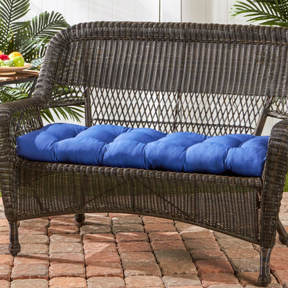 Greendale Home Fashions 44-inch Outdoor Swing/Bench Cushion, Blue