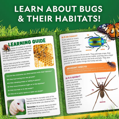 National Geographic Bug Catcher Kit for Kids - Kids Bug Habitat with Magnified Viewer, Bug Box, & Tweezers, Insect Habitat, Outdoor Toys, Bug Catching Kit, Bug Box, Easter Basket Gifts for Kids