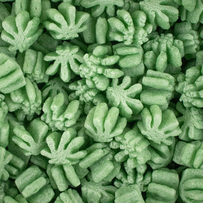 Magicwater Supply - 1 Cu Ft - Green Leaf Shaped Recycled Anti Static Packing Peanuts - Compostable & Biodegradable Cushion for Shipping - Dust-Free & Abrasion Resistant - Void Filler