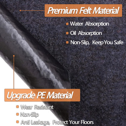 Ahpuhtan 10.2 * 8.2 FT Outdoor Storage Shed Mat, Waterproof Storage Shed Flooring Mat, Anti-Slip Patio Furniture Floor Scratch Prevention Mat, Dustproof Outdoor Carport Mat
