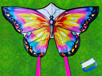 HONBO Butterfly Kites for Kids & Adults, Easy to Fly for Beginners, Each Kite with 300ft Line Handle,Beginner Kite for Kids Ages 4-8,Beach Kites for Outdoor Activities & Family Trip(Pink)