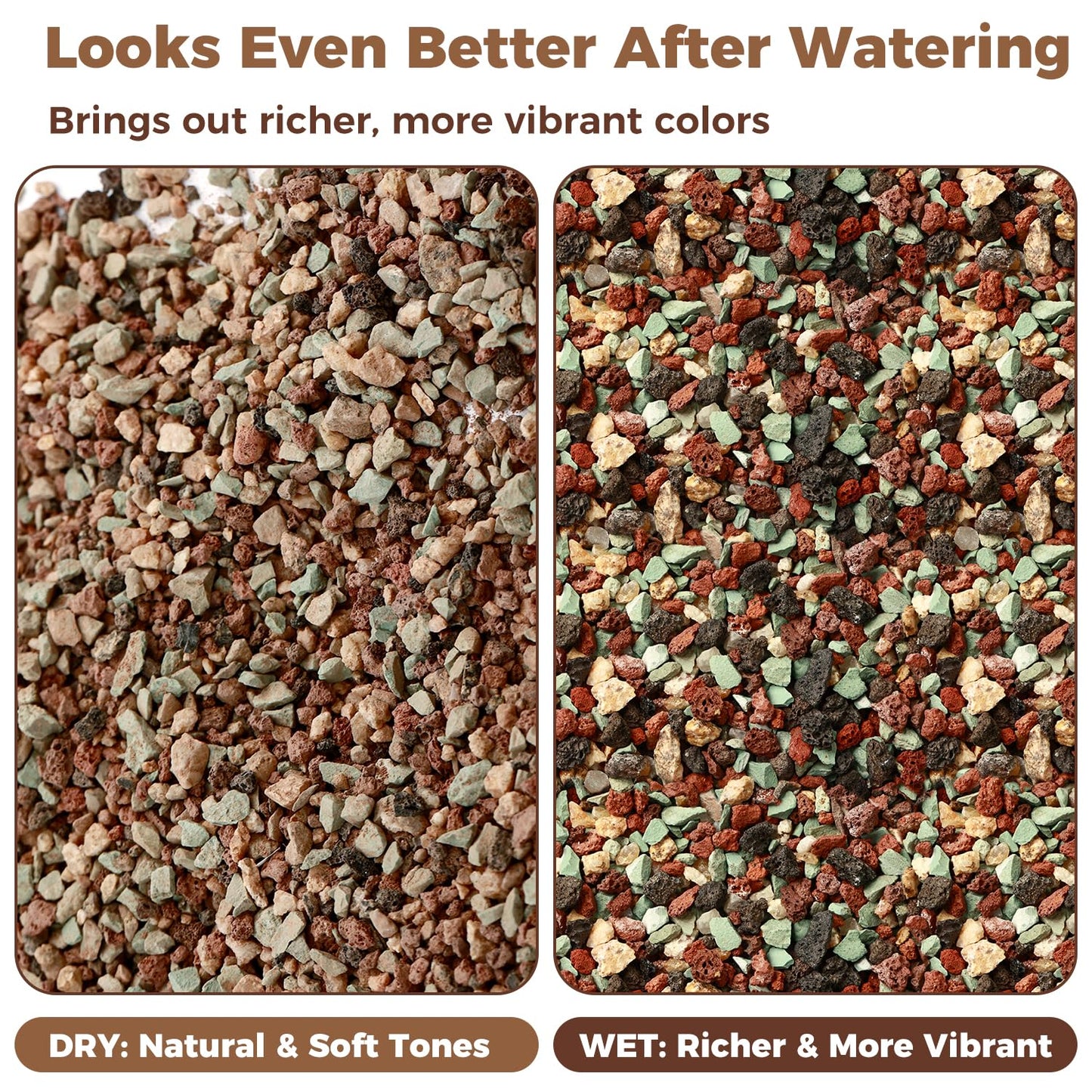 18lb Mix Lava Rocks for Plants 1/8" Horticultural Pumice for Plants, Succulent Cactus Soil Potting Mix - Horticultural Sand Aquarium Gravel Drainage Rocks for Potted Plant, Bonsai Soil, Top Dressing