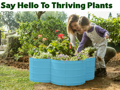 Plant & Plot Galvanized Raised Garden Beds Outdoor // 3×3×1 ft Planter Raised Beds for Gardening, Vegetables, Flowers // Large Metal Garden Box (Teal) // Patented Tool-Free Design