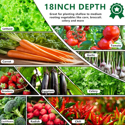 DIIYIV 12x4x1.5FT Galvanized Raised Garden Bed,Vegetable Boxes-Rectangle Metal Flower Box,Large Planter Raised Beds Outdoor Garden for Planting,Fruit,Herb-Silver