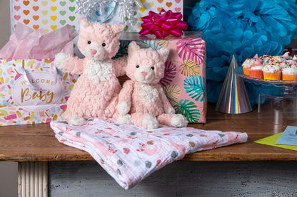 Mary Meyer Putty Nursery Stuffed Animal Soft Toy, 11-Inches, Pink Kitty