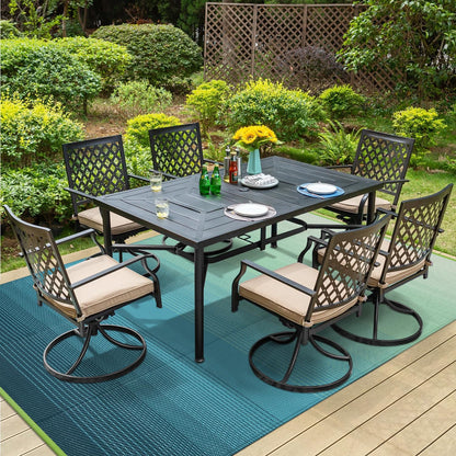 Anidaroel 8x10ft Ombre Outdoor Rug for Patios Clearance, Waterproof Camping Rug for Outside RV, Reversible Plastic Straw Outside Rugs, Large Outdoor Area Rug for Camper, Picnic(Blue&Green,8'x10')