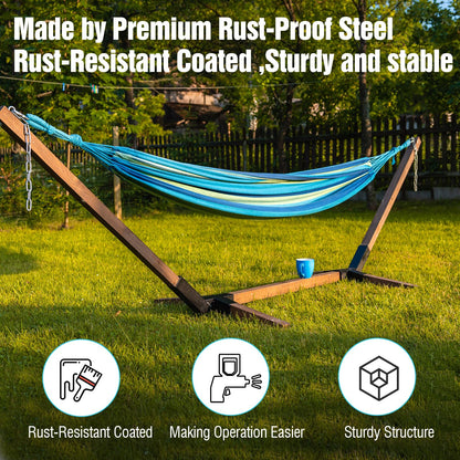 TOPTGO Hammock Stand Bracket, Heavy Duty DIY Hammock Bracket Kits Fit for 4" x 4" (Actual 3.5" x 3.5") Lumber /Wood Posts, 500 LBS Capacity, Black Powder Coated-2PACK
