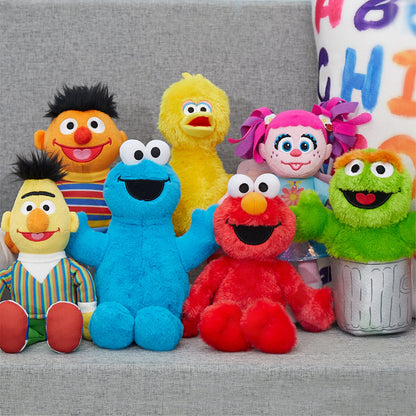 Sesame Street Friends Bert and Ernie 8-inch 2-piece Sustainable Plush Stuffed Animals Set, Kids Toys for Ages 18 Month by Just Play
