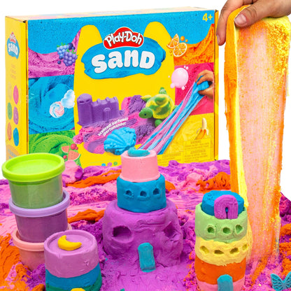 Play-Doh Sand Scented Variety Pack, 6 Colors of Play Sand, Resealable Cans, Sensory Bin Filler, Travel Toys, Fun Goodie Bag Stuffers, Toddler Party Favors, Gifts for Kids