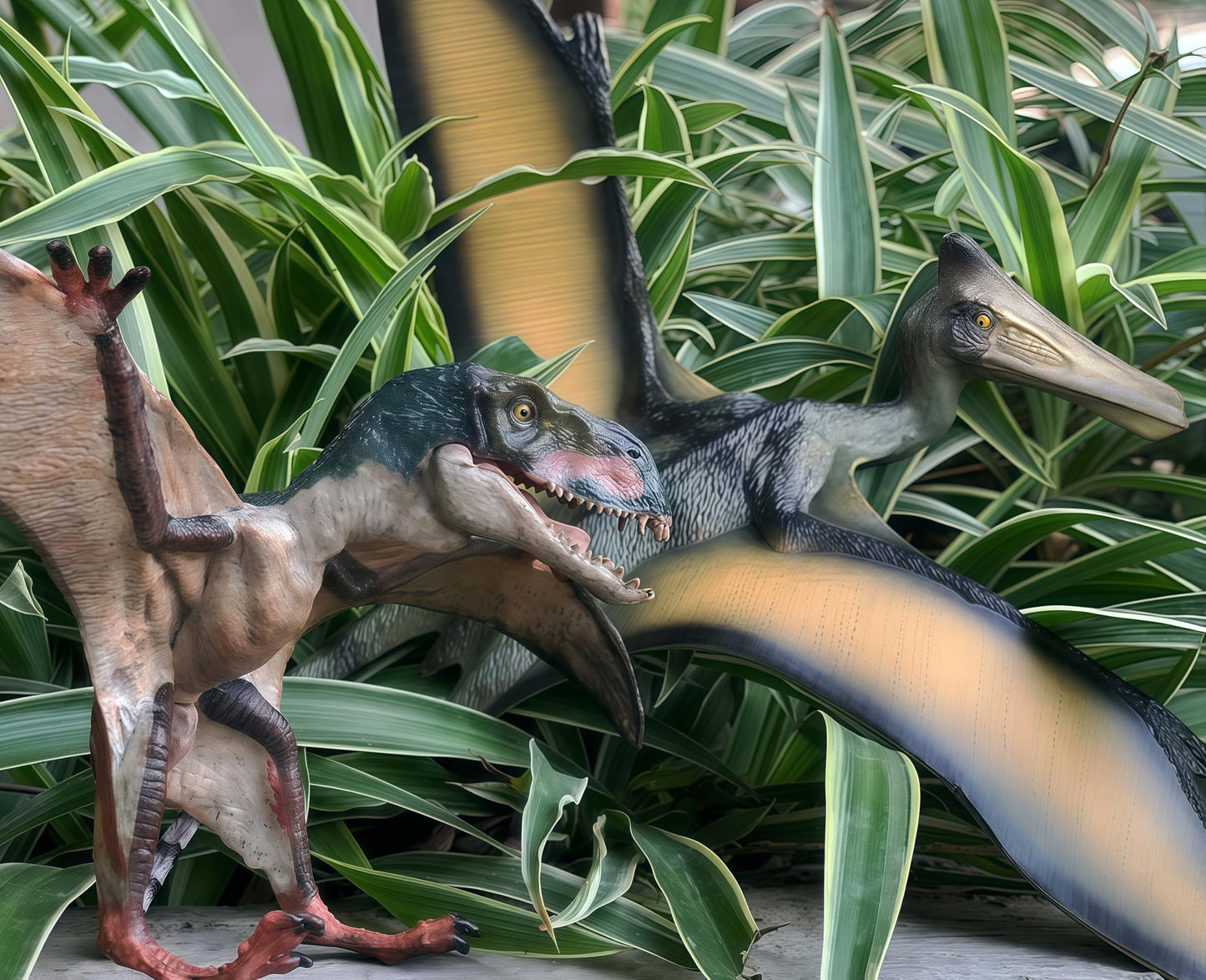 Gemini&Genius Pterosau Dinosaur Toys for Kids, Pterosaur Toy Figure, Flying Dinosaur Toys, Pterodactyl Toys, Pteranodon Figure Toys, Gifts or Cake Toppers for Kids（2Pcs）