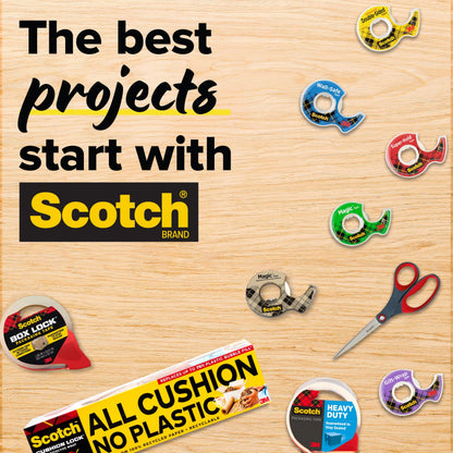 Scotch Desktop Tape Dispenser, Black, 2.7 in. x 2.7 in. x 6.4 in., 3 Tape Dispensers