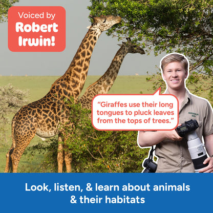Educational Insights GeoSafari® Jr. Talking Wildlife CameraTM Featuring Robert Irwin - Preschool Science Toys for Little Kids, Toddler STEM Toys, Cool Gifts for Boys & Girls Ages 4+