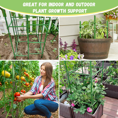 Legigo 6-Pack Tomato Cage for Garden Plant Support- Up to 48inch Garden Stakes Tomato Cage, Tomato Trellis for Potted Plants, Tomato Cages Plant Stakes for Climbing Vegetables Plants Flowers