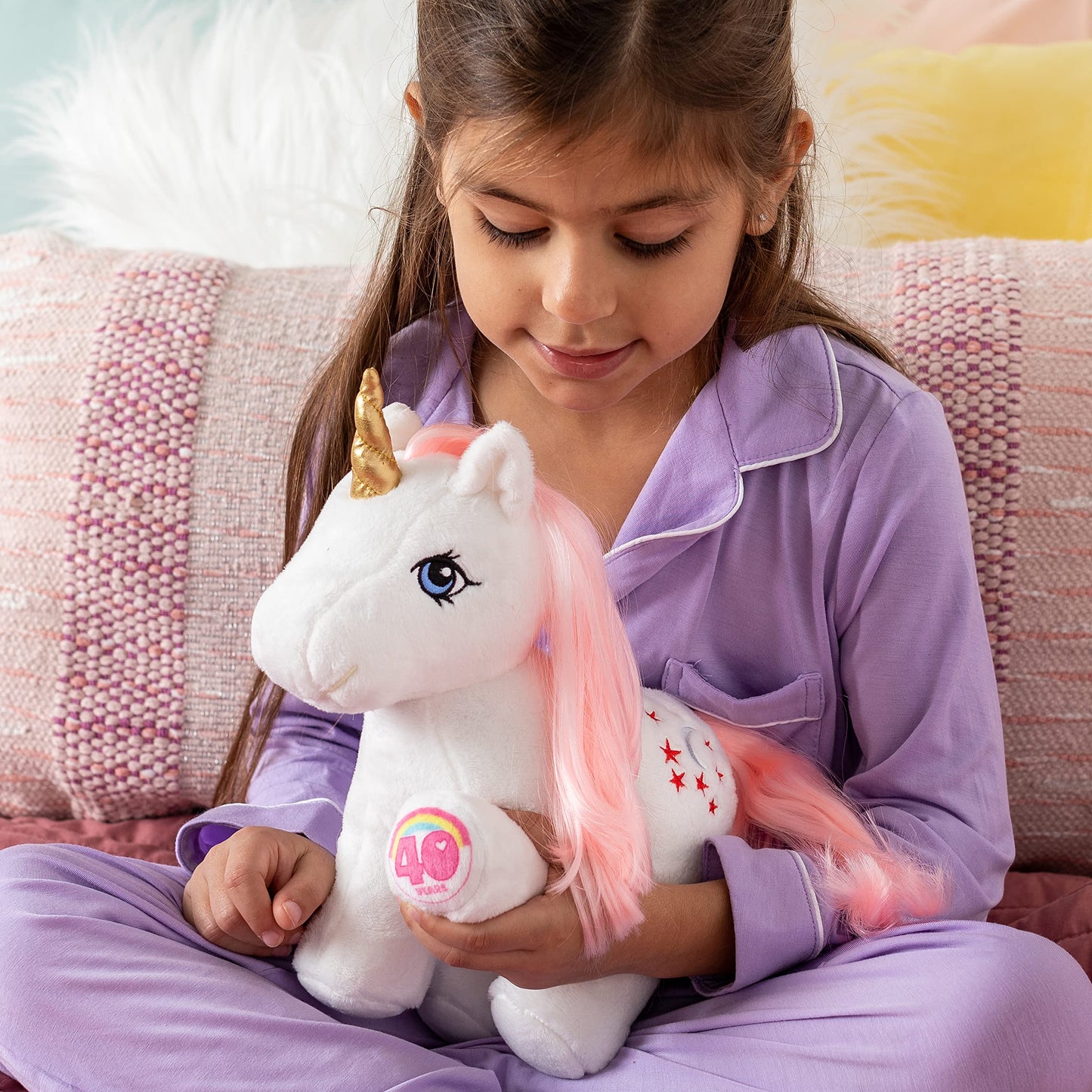 My Little Pony Unicorn and Pegasus Plush - Moondancer - Collector Plushie, Retro Stuffed Toy Animal, Kid, Toddler, Girl, boy, Mom, Birthday, Ages 3+