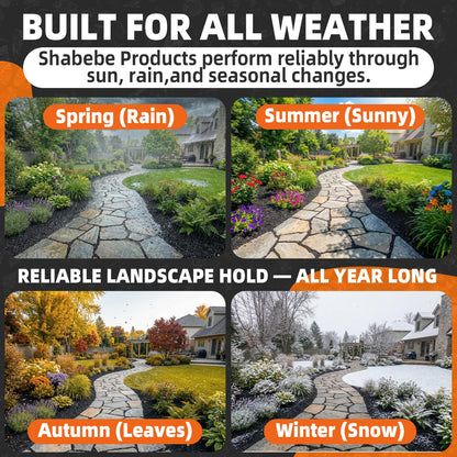 Shabebe Mulch Hold for Landscaping, 4 Gallon 20X Super Hold Rock Glue Gravel Binder,100% Water-Permeable Pea Gravel Stabilizer, Pet Safe Long Lasting Mulch Stone Adhesive for Paths, Patios & Borders