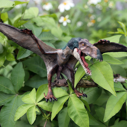 Gemini&Genius Pterosau Dinosaur Toys for Kids, Pterosaur Toy Figure, Flying Dinosaur Toys, Pterodactyl Toys, Pteranodon Figure Toys, Gifts or Cake Toppers for Kids（2Pcs）