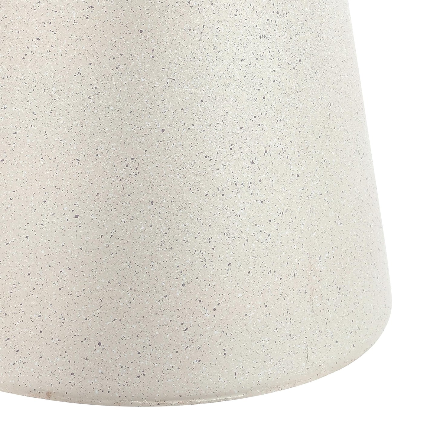 JONATHAN Y TBL1108D Hollie 18" Minimalist Modern Drum Indoor/Outdoor Accent Table Pedestal Contemporary, Mid-Century, Art Deco,Bohemian, Patio, Garden, Bathroom, Living Room, Cream Terrazzo Finish
