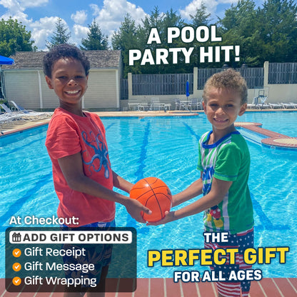 Aqua Dive Pool Ball Basketball – Water Pool Toys for Kids Ages 4-12 – Dribble, Pass & Shoot Underwater – Outdoor Beach Toy for Summer Fun – 6" Water Game for Boys & Girls Ages 5 6 7 8 9 10 11 12+