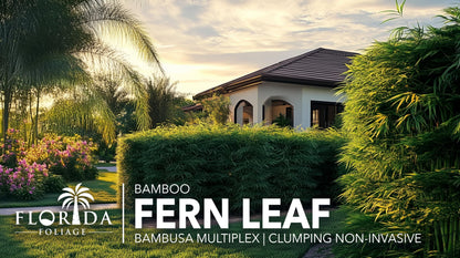 Fernleaf Bamboo | 1 Large Trade Gallon Size Plant | Bambusa multiplex | Clumping Bamboo Privacy Screens | Fast Growing Ornamental Hedge Gardens Walkways Borders Landscapes Foundation Accent Use