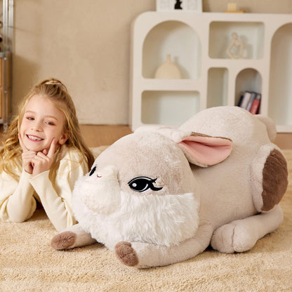 EARTHSOUND Giant Easter Bunny Stuffed Animal Plush Toy,23 inches Large Rabbit Jumbo Big Size Soft Toys,Cute Huge Plushy Fluffy Fat Plushie,Gifts for Kid