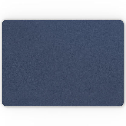 Nekmit Leather Desk Blotter Pad 17 x 12 Inches, Flat, Non-Slip, Waterproof, Blue