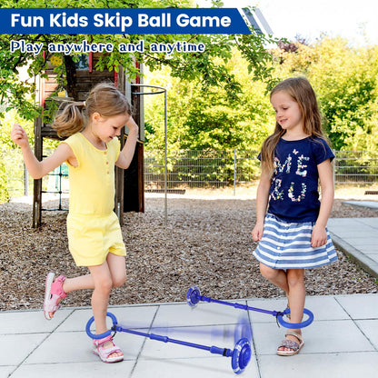 Astrell Skip Ball for Kids with Flashing Lights - Indoor Outdoor Game Fitness Toys for Kids, Cool Christmas Birthday Gifts Toys for Girls Boys Age 6 7 8 9 10+ Year Old