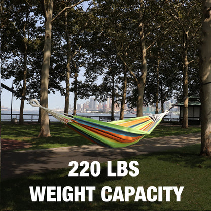Bliss Hammocks BH-400-GC 40" Wide Hammock w/Hand-Woven Rope Loops & Hanging Hardware, Outdoor, Patio, Backyard Durable, Cotton and Polyester Blend, 220 Lbs Capacity, Guacamole